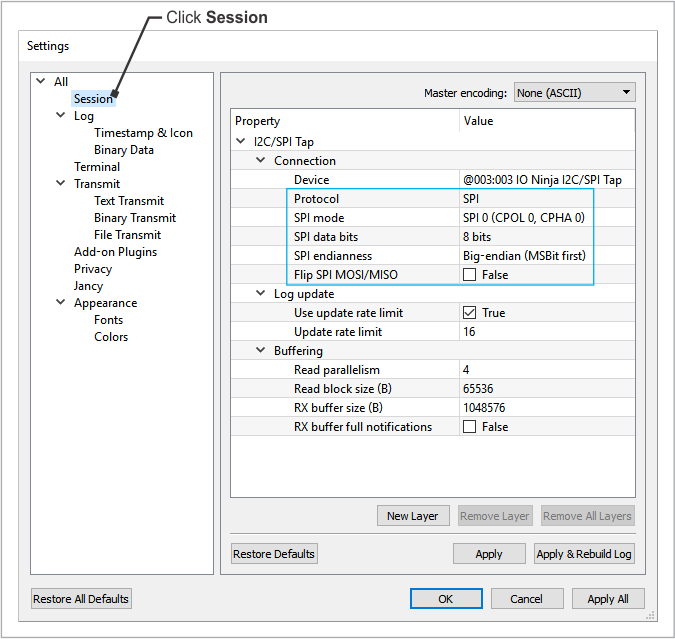 i2c-spi_tap_plugin_settings