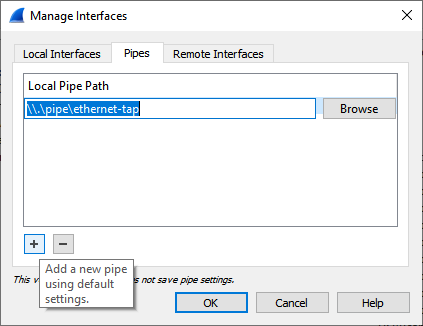 Add pipe in Wireshark